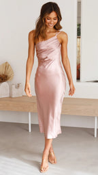 Miss | Jurk Dames Midi Slim Fit - Polyester - Miss Madera MIS-75D31B