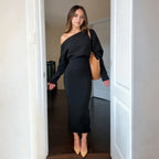 Miss | Jurk Dames Midi Vleermuismouw Getailleerd - Jersey - Miss Madera MIS-92JKKB