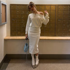 Miss | Jurk Dames Midi Vleermuismouw Getailleerd - Jersey - Miss Madera MIS-92JKKB