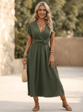 Miss | Jurk Dames Midi Zomer Figuurvriendelijk Luchtig - Miss Madera MIS-B4KRF3
