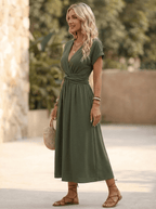 Miss | Jurk Dames Midi Zomer Figuurvriendelijk Luchtig - Miss Madera MIS-B4KRF3