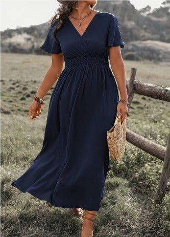 Miss | Jurk Dames Midi Zomer Figuurvriendelijk Luchtig - Miss Madera MIS-4R7246