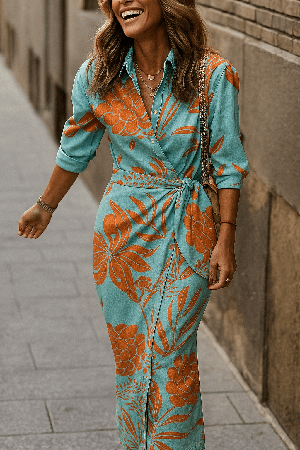 Miss | Jurk Dames Midi Zomer - Polyester - Miss Madera