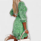 Miss | Jurk Dames Mini Bloemenprint V-hals - Viscose - Miss Madera MIS-E4I2G0