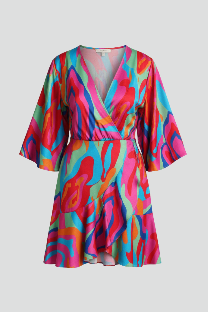 Miss | Jurk Dames Mini Casual - Crêpe Polyester - Miss Madera MIS-5E3921