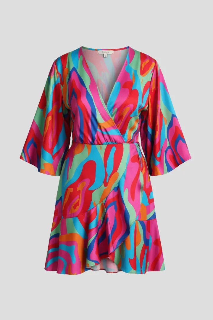 Jurk Dames Mini Casual - Crêpe Polyester