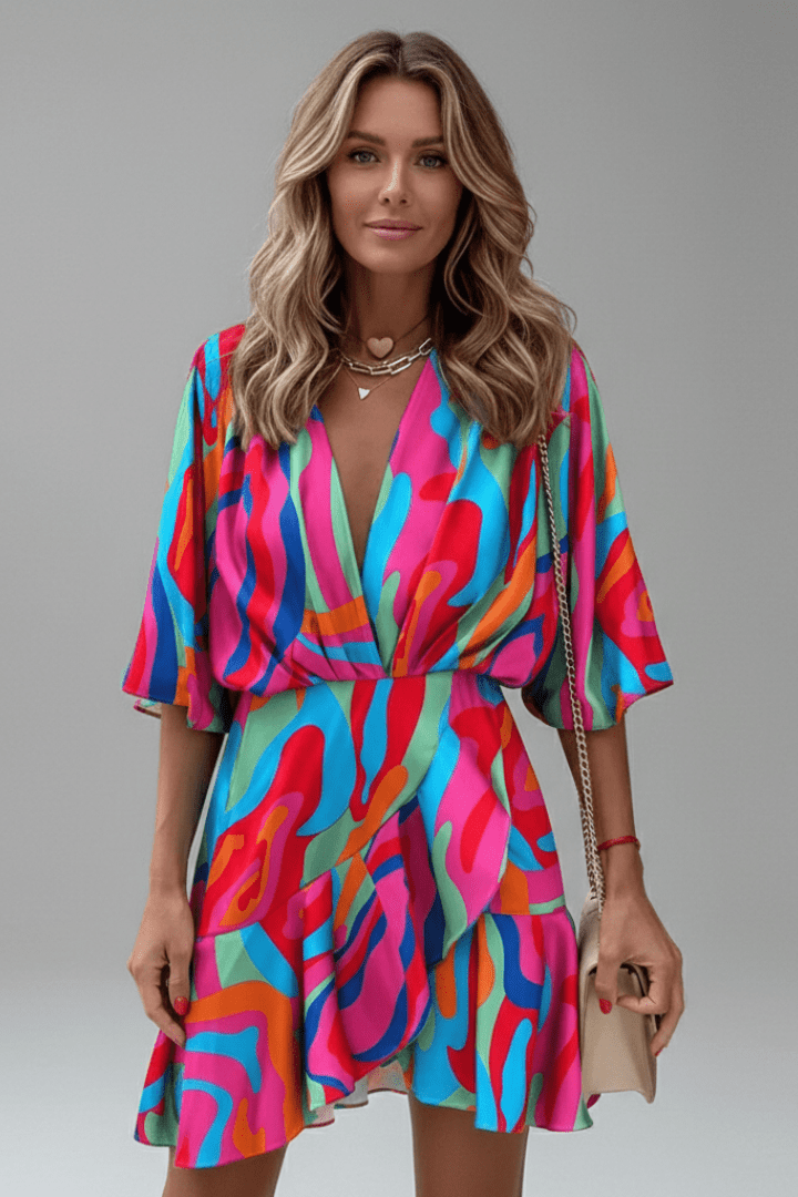 Miss | Jurk Dames Mini Casual - Crêpe Polyester - Miss Madera MIS-0A0089