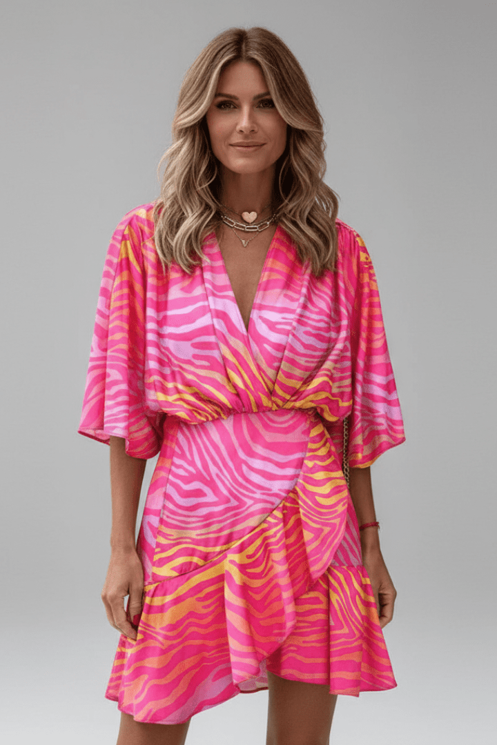 Miss | Jurk Dames Mini Casual - Crêpe Polyester - Miss Madera MIS-5E3921