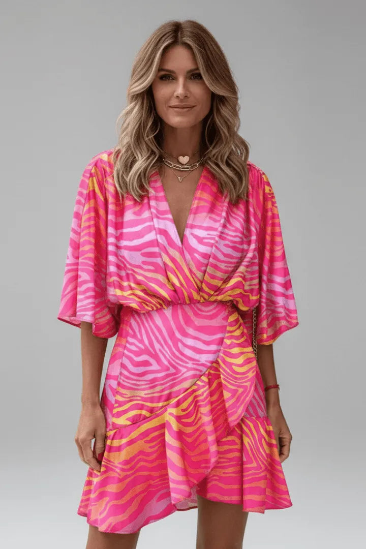Miss | Jurk Dames Mini Casual - Crêpe Polyester - Miss Madera MIS-5E3921