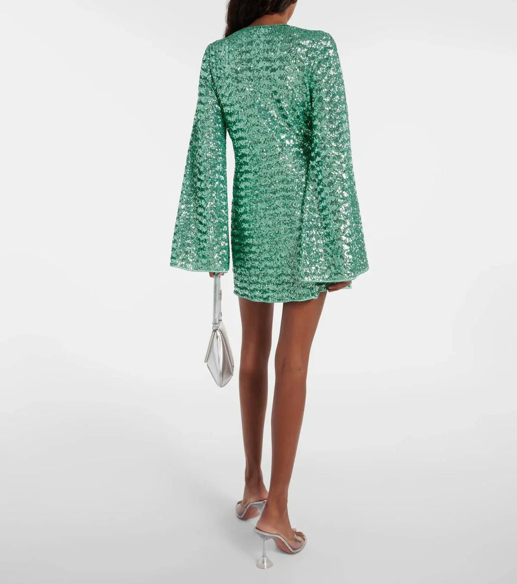 Miss | Jurk Dames Mini Glitter Avond - Polyester - Miss Madera