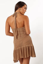 Miss | Jurk Dames Mini Halter Cover Up - Gehaakt - Miss Madera MIS-52A4BC