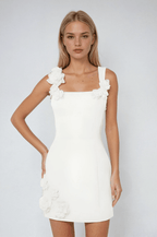 Miss | Jurk Dames Mini Mouwloos Vierkante Hals - Polyester - Miss Madera MIS-P3R1C1