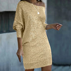 Miss | Jurk Dames Mini Off-Shoulder Feest - Pailletten - Miss Madera MIS-00VWJ1