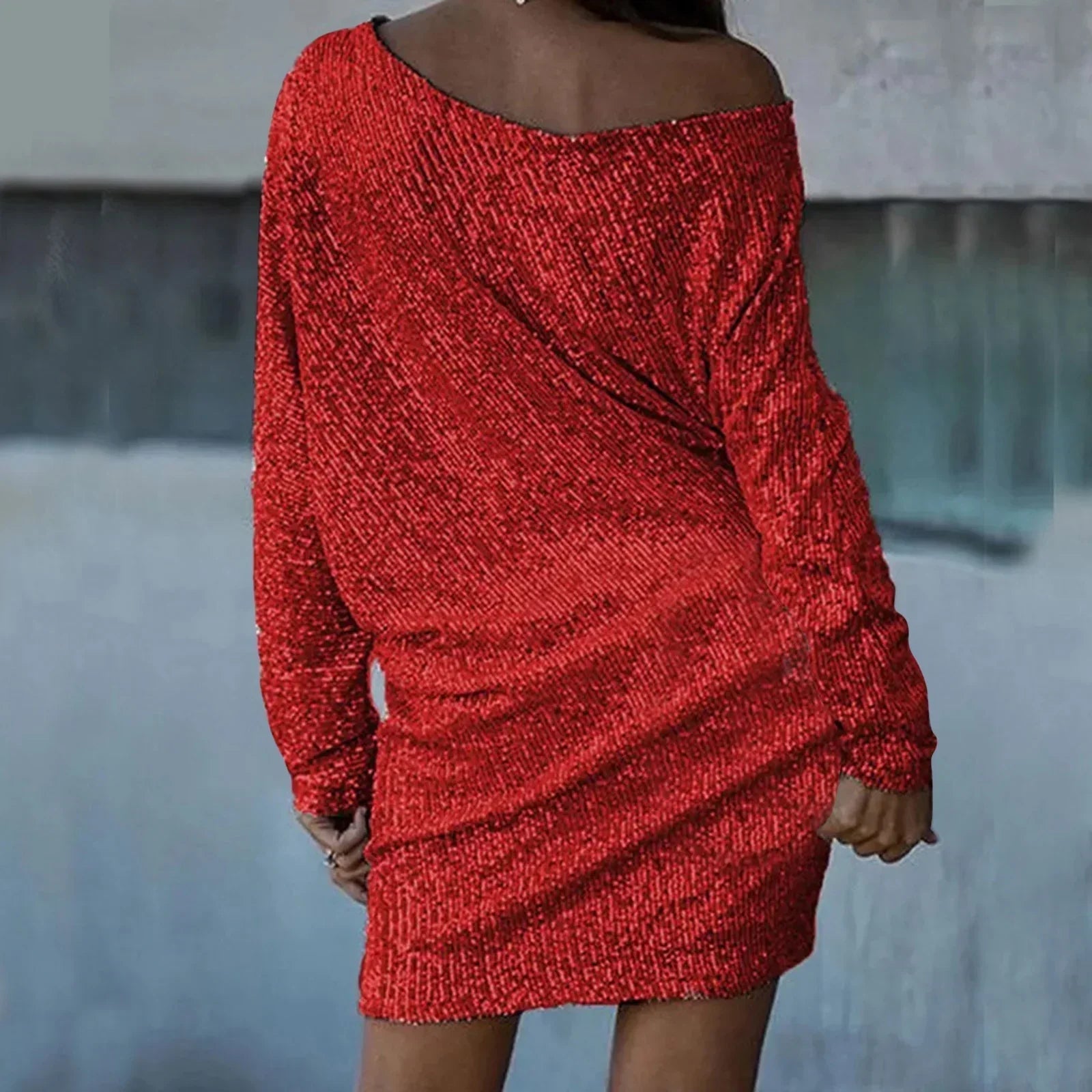 Miss | Jurk Dames Mini Off-Shoulder Feest - Pailletten - Miss Madera MIS-1B9Z3H