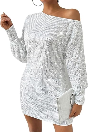 Miss | Jurk Dames Mini Off-Shoulder Feest - Pailletten - Miss Madera MIS-2O2IH9