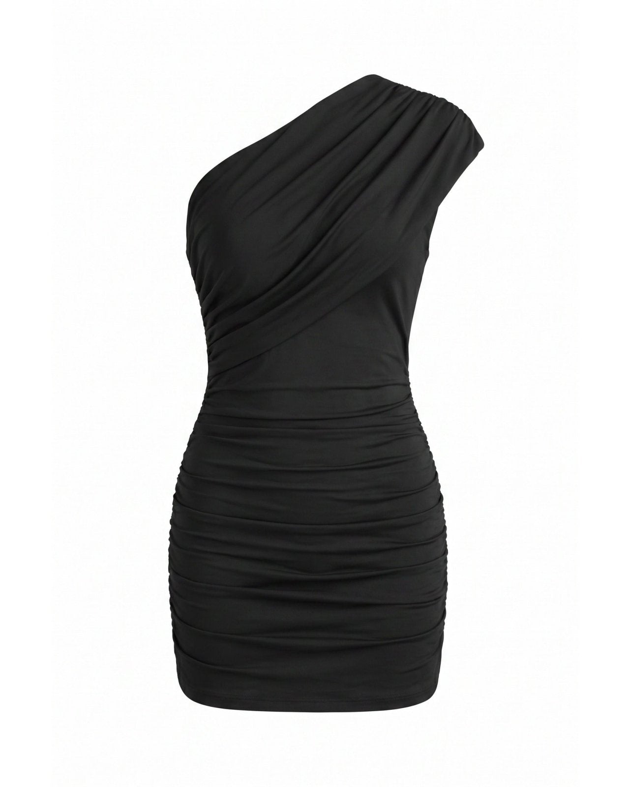 Miss | Jurk Dames Mini One-Shoulder - Viscose - Miss Madera MIS-3QL4GE