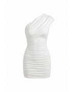 Miss | Jurk Dames Mini One-Shoulder - Viscose - Miss Madera MIS-3QL4GE