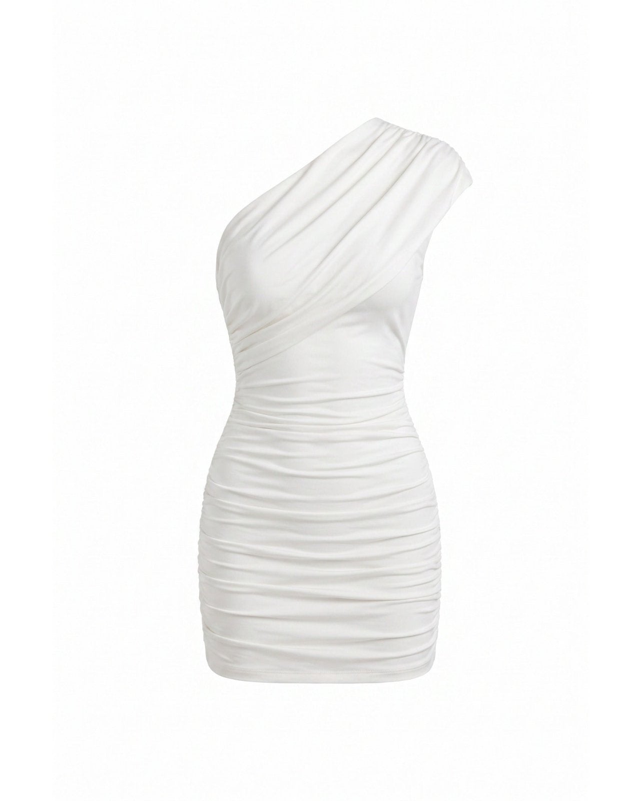 Miss | Jurk Dames Mini One-Shoulder - Viscose - Miss Madera MIS-3QL4GE