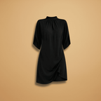 Miss | Jurk Dames Mini Shift Mock Neck - Viscose - Miss Madera MIS-IHGJVL