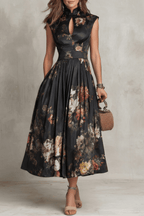 Miss | Jurk Dames Mouwloos Bloemen Midi - Polyester - Miss Madera MIS-9UK6O5