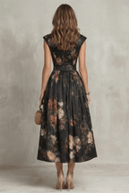 Miss | Jurk Dames Mouwloos Bloemen Midi - Polyester - Miss Madera MIS-9UK6O5