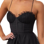 Miss | Jurk Dames Mouwloos Midi Getailleerd - Polyester mix - Miss Madera MIS-B2LLP6