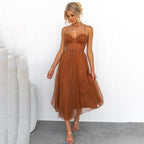 Miss | Jurk Dames Mouwloos Midi Getailleerd - Polyester mix - Miss Madera MIS-SWD6YV