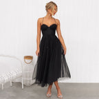 Miss | Jurk Dames Mouwloos Midi Getailleerd - Polyester mix - Miss Madera MIS-U4K4HQ