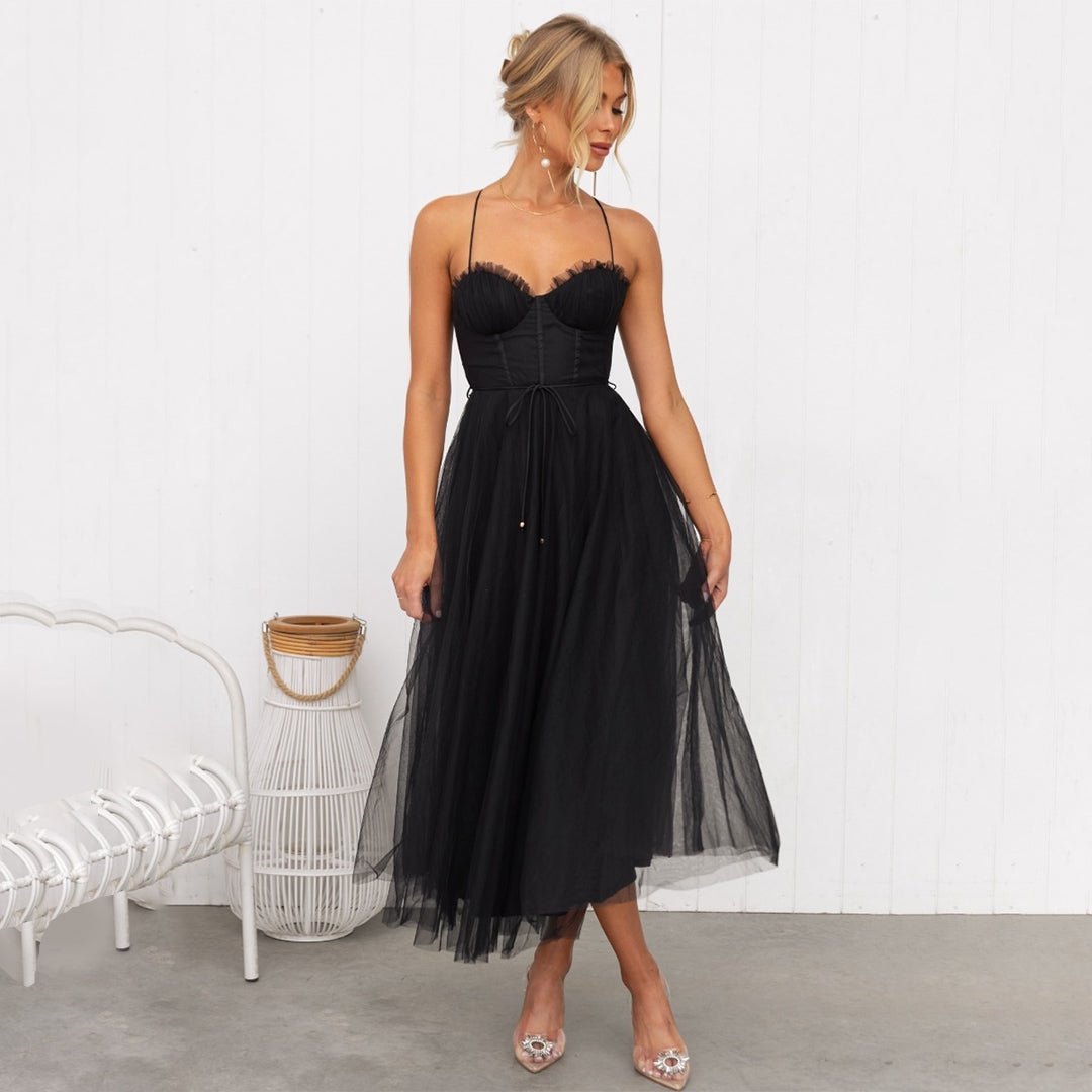 Miss | Jurk Dames Mouwloos Midi Getailleerd - Polyester mix - Miss Madera MIS-U4K4HQ