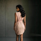 Miss | Jurk Dames Mouwloos Wikkel V-Hals - Viscose - Miss Madera MIS-U4S42M