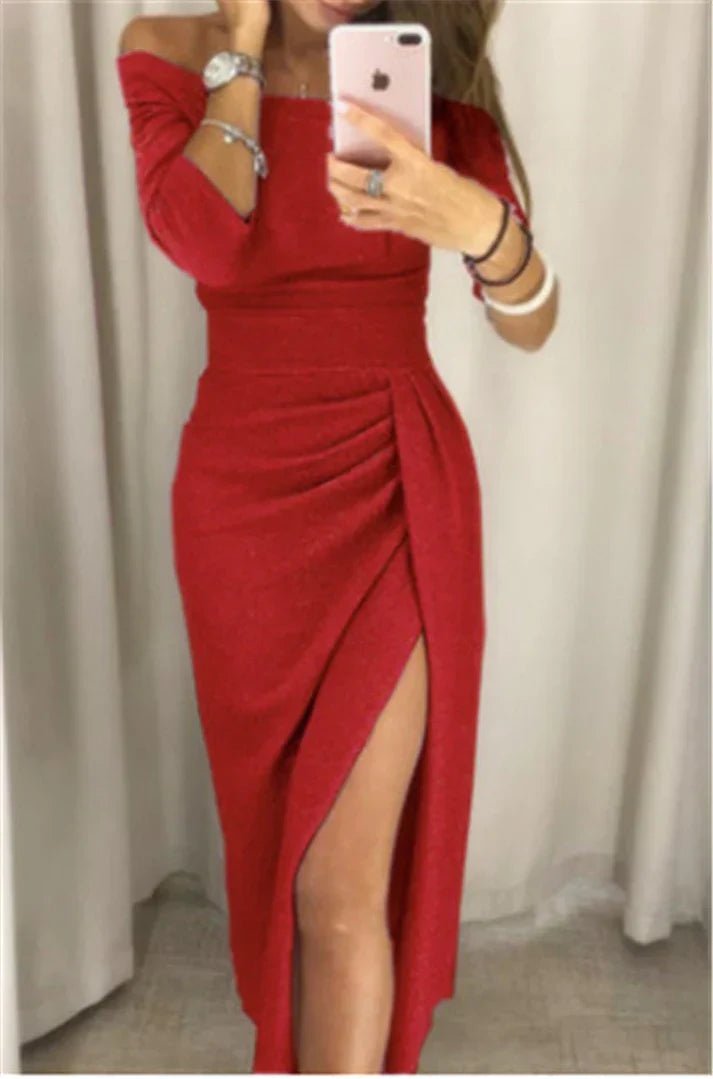 Miss | Jurk Dames Off-Shoulder Glitter - Polyester - Miss Madera MIS-EYDTT7