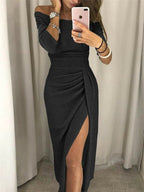 Miss | Jurk Dames Off-Shoulder Glitter - Polyester - Miss Madera MIS-NN1ELM