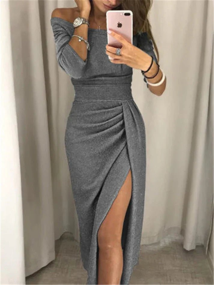 Miss | Jurk Dames Off-Shoulder Glitter - Polyester - Miss Madera MIS-Q91VXZ