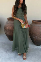 Miss | Jurk Dames One-Shoulder Geplisseerde Maxi Formeel - Miss Madera MIS-JXQRZH