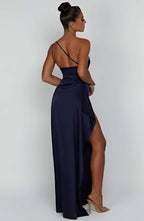 Miss | Jurk Dames One-Shoulder Maxi Avond - Satijn - Miss Madera MIS-C6P5WD