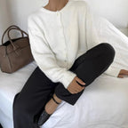 Miss | Jurk Dames Ronde Hals Lange Mouw Vintage - Gebreid - Miss Madera MIS-I99Y8S