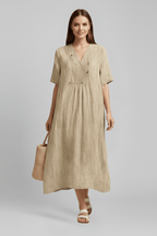 Miss | Jurk Dames Stippen Zomer Fitted - Viscose - Miss Madera MIS-IWWYR2