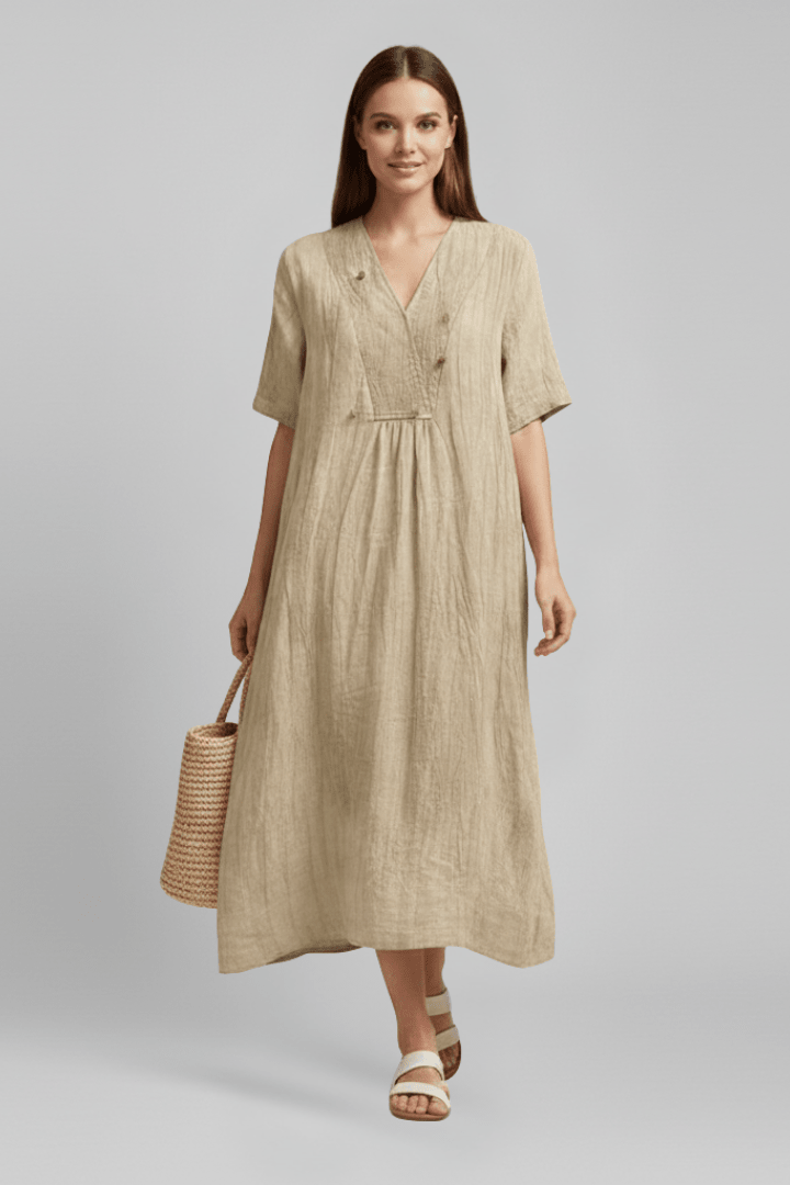 Miss | Jurk Dames Stippen Zomer Fitted - Viscose - Miss Madera MIS-IWWYR2