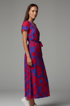 Miss | Jurk Dames Stippen Zomer Fitted - Viscose - Miss Madera MIS-IWWYR2