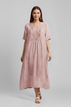 Miss | Jurk Dames Stippen Zomer Fitted - Viscose - Miss Madera MIS-IWWYR2