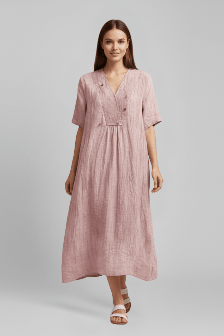 Miss | Jurk Dames Stippen Zomer Fitted - Viscose - Miss Madera MIS-IWWYR2