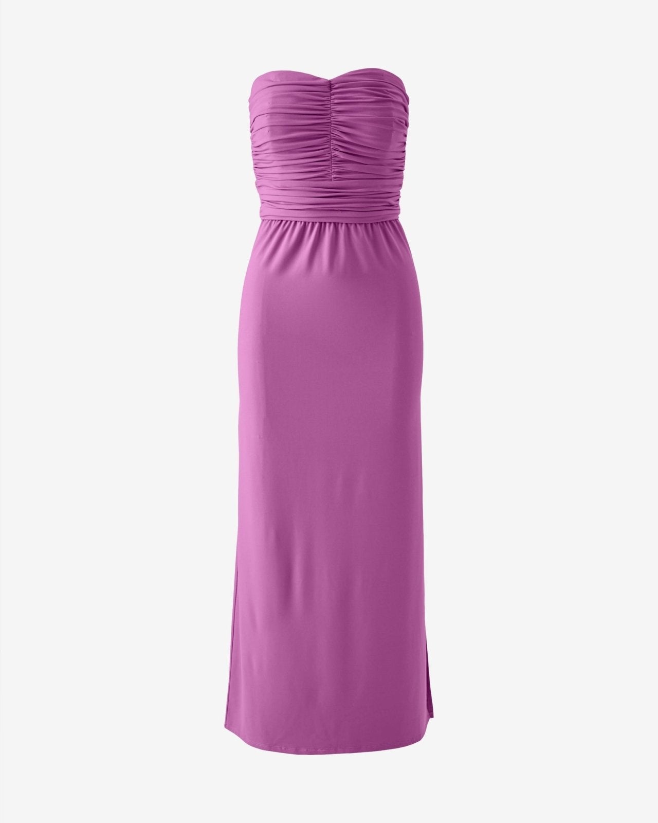 Miss | Jurk Dames Strapless Maxi Ruched - Gebreide Stof - Miss Madera MIS-3ONVTP