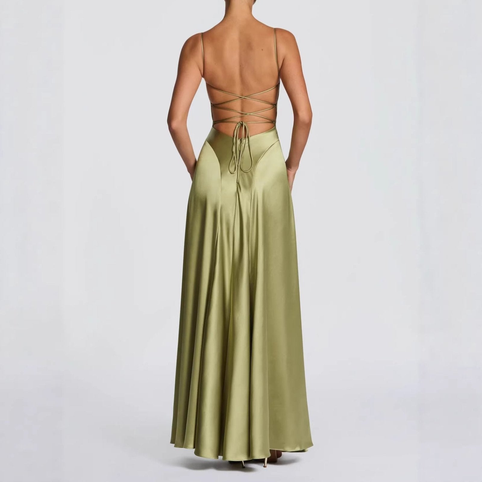 Miss | Jurk Dames Strapless Sweetheart Maxi Formeel - Satijn - Miss Madera MIS-BTSVT7