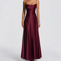 Miss | Jurk Dames Strapless Sweetheart Maxi Formeel - Satijn - Miss Madera MIS-BTSVT7