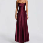 Miss | Jurk Dames Strapless Sweetheart Maxi Formeel - Satijn - Miss Madera MIS-BTSVT7