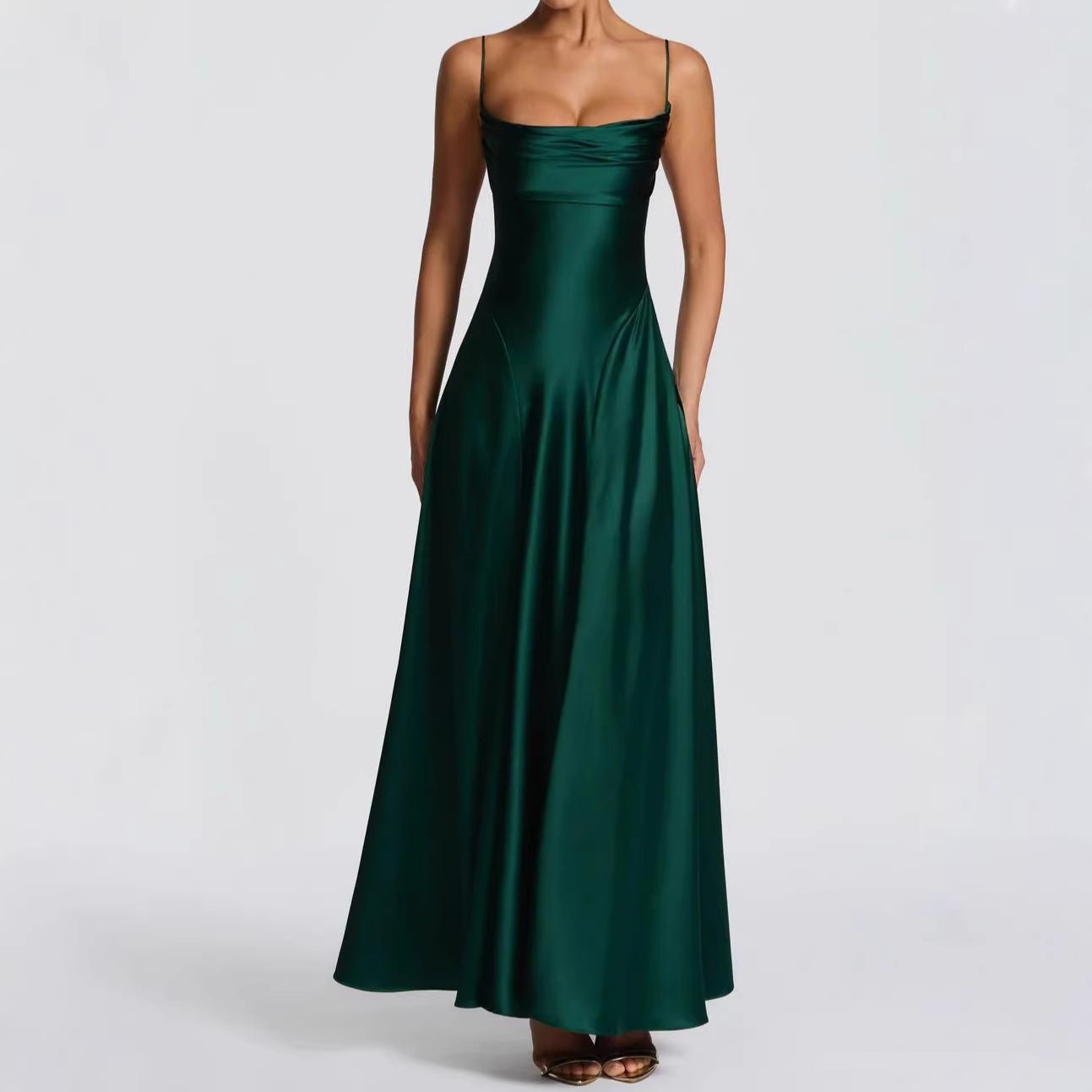 Miss | Jurk Dames Strapless Sweetheart Maxi Formeel - Satijn - Miss Madera MIS-BTSVT7