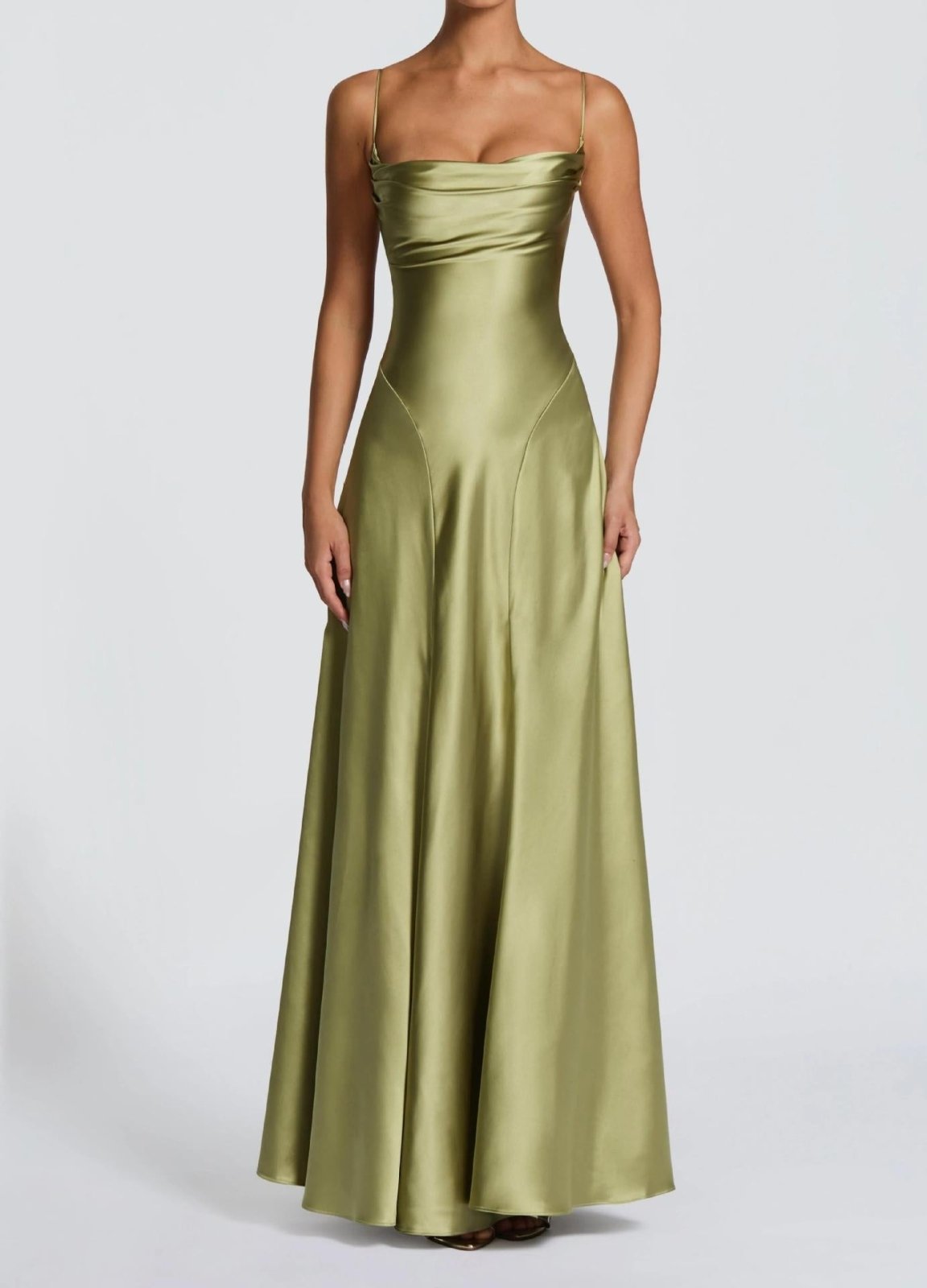 Miss | Jurk Dames Strapless Sweetheart Maxi Formeel - Satijn - Miss Madera MIS-LFT4NX