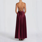 Miss | Jurk Dames Strapless Sweetheart Maxi Formeel - Satijn - Miss Madera MIS-BTSVT7