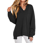 Miss | Jurk Dames V-Hals Oversized Tunieklengte Lange Mouw - Miss Madera MIS-7Q49IU