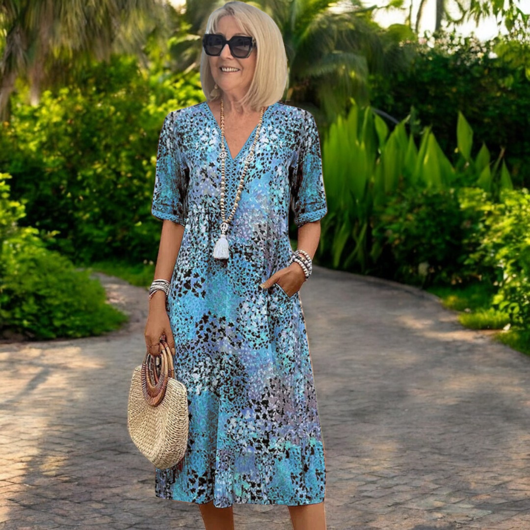 Miss | Jurk Dames Zomer Boho Maxi - Viscose - Miss Madera MIS-8FBGSF